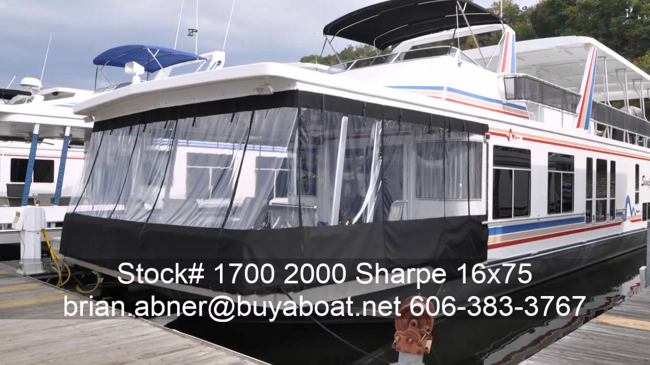 Houseboat-2000 Sharpe 16 x 75 from Buyaboat.net Stock# 1700