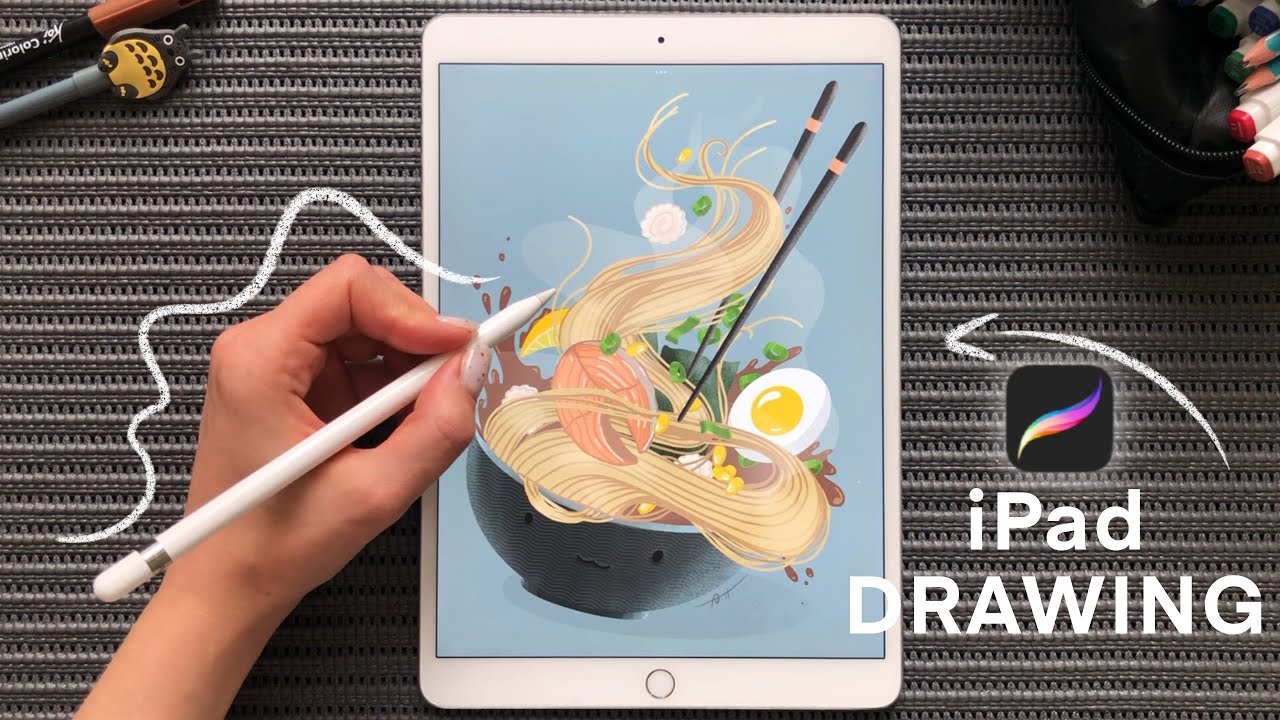 How I draw RAMEN noodles illustration | Procreate SPEEDPAINT