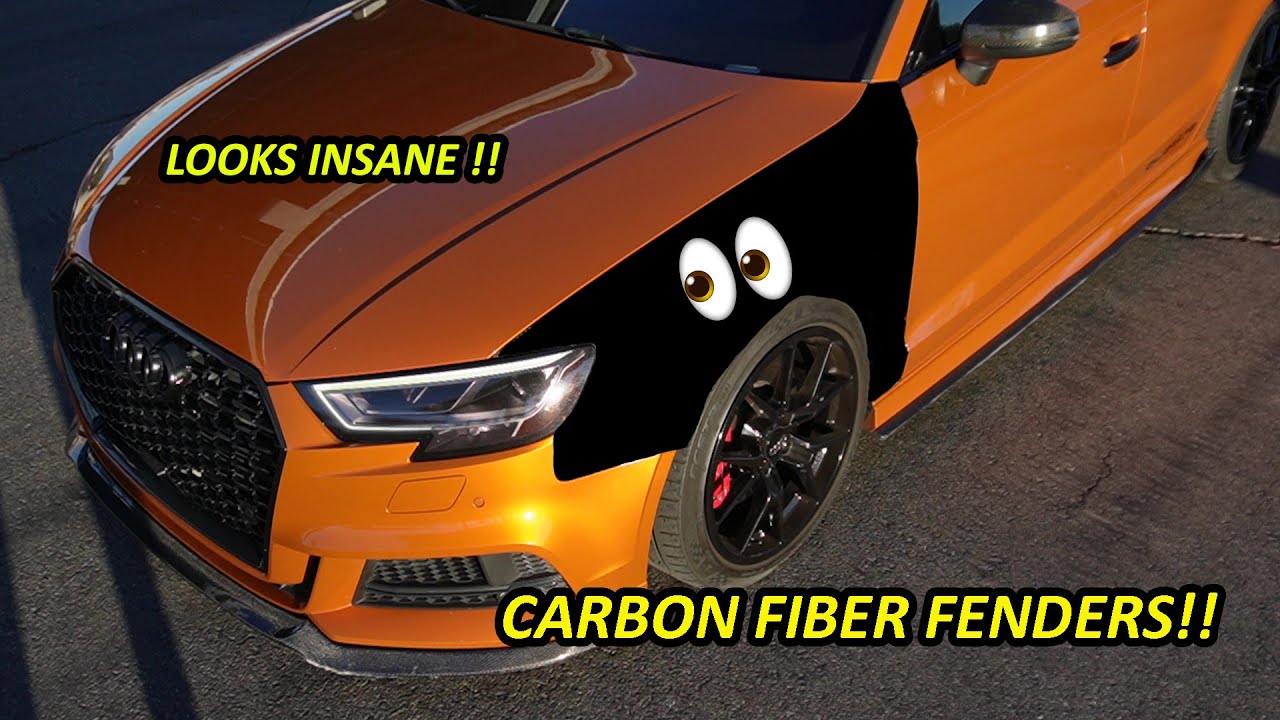 AUDI S3 GETS CARBON FIBER FENDERS !! SO AGGRESSIVE !!