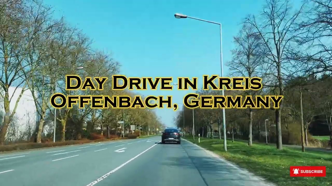 Relaxing Sunny Drive in Kreis Offenbach near Frankfurt GERMANY 😌☀️🚘
