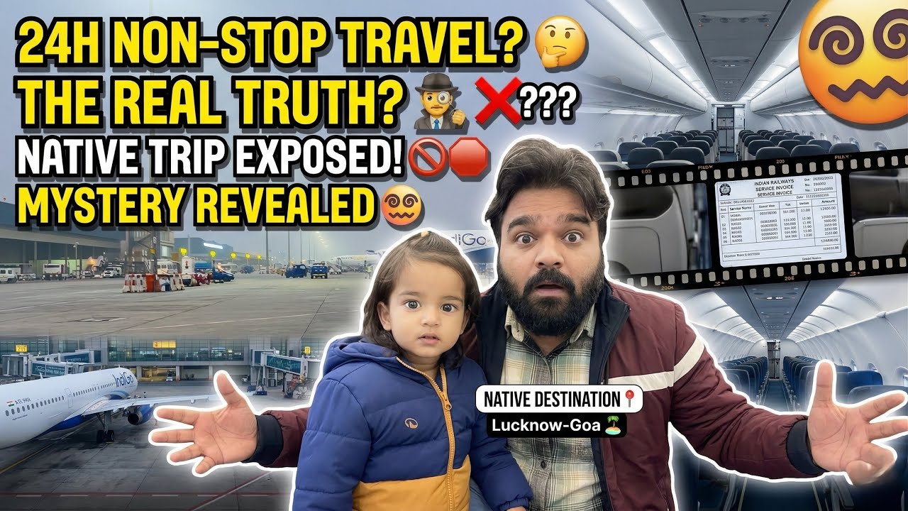 Bangalore to Lucknow | 24 Hours Non-Stop Travel 😵‍💫 | Journey in Pixels