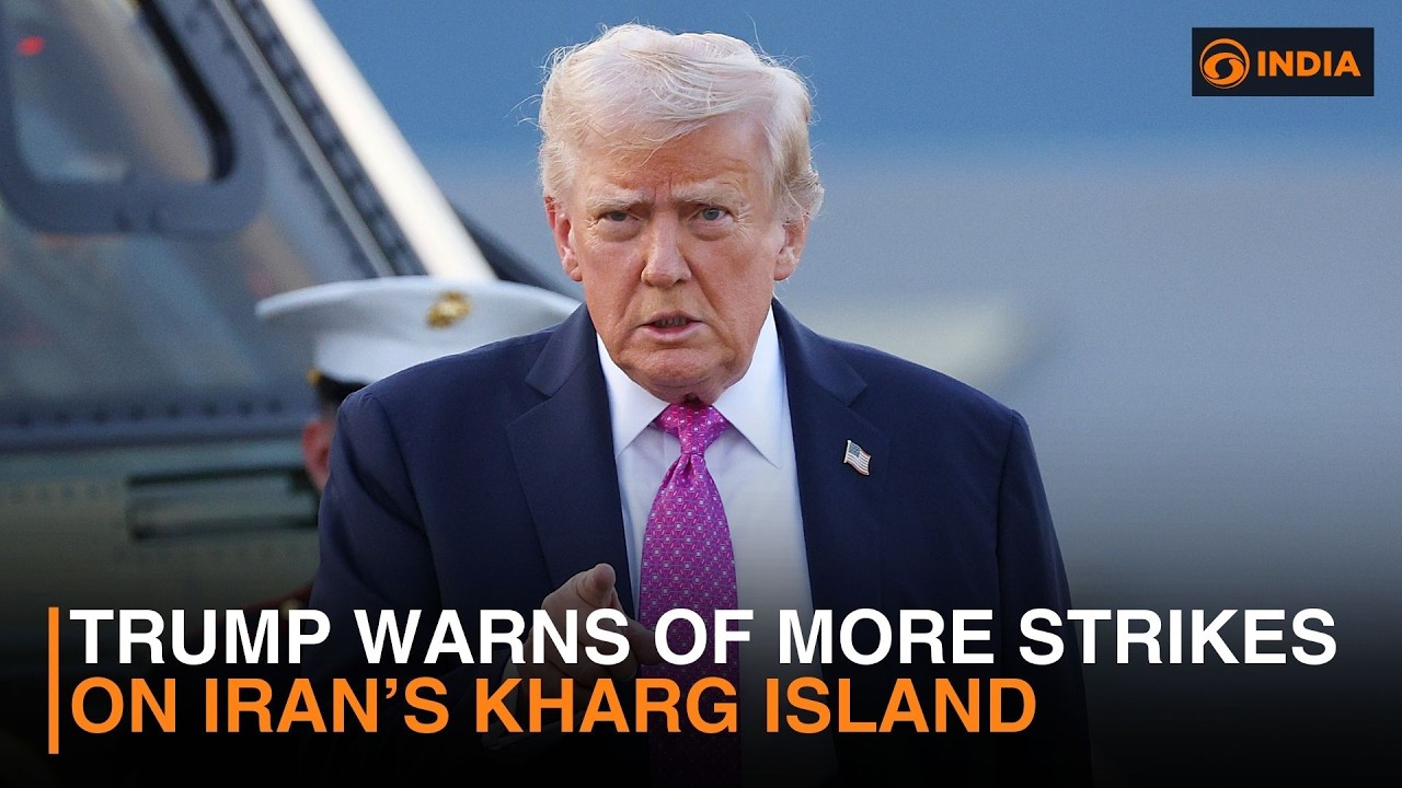 Trump Warns of More Strikes on Iran’s Kharg Island | DD India Newshour  | 9 PM IST