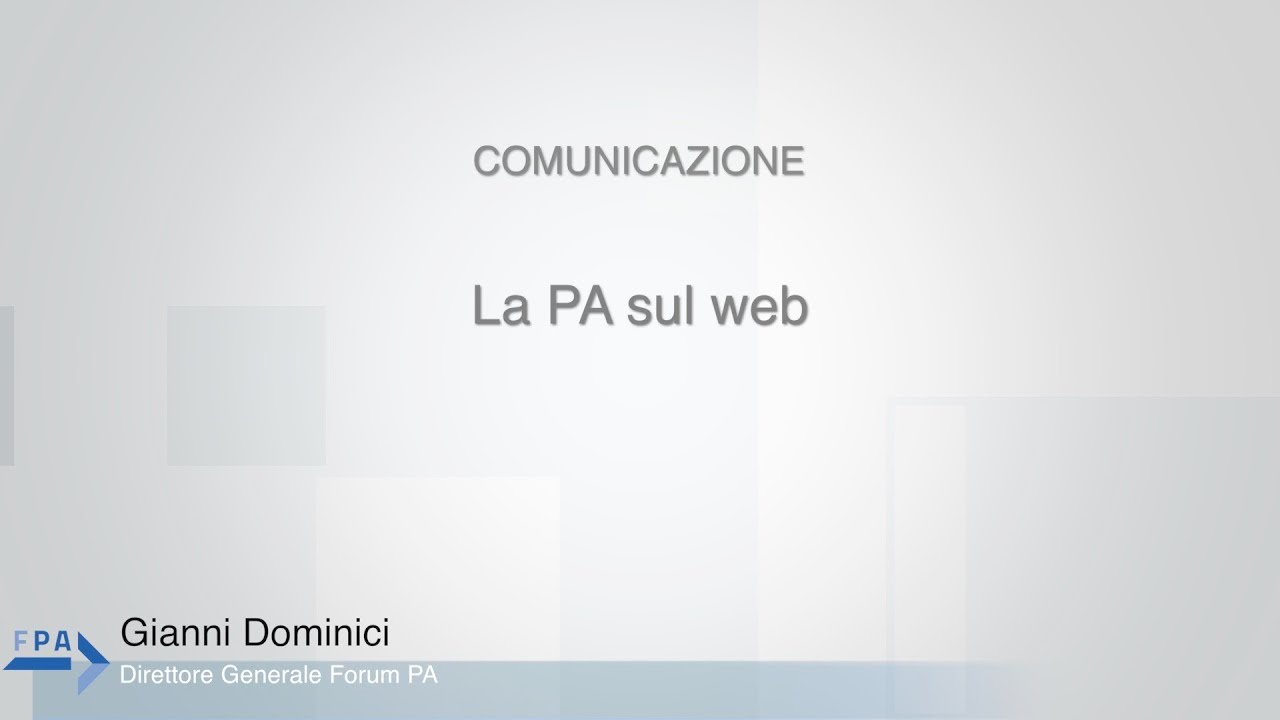 Dominici - 10 - La PA sul web
