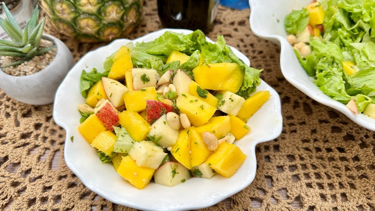 😱“Una ensalada de lechuga sinigual, fácil y deliciosa”. 🥬🥭