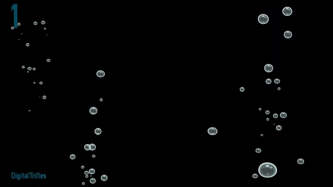 Animated Underwater Air Bubbles, Twitch Overlays, Stream Alerts, VTuber and Streamer Assets