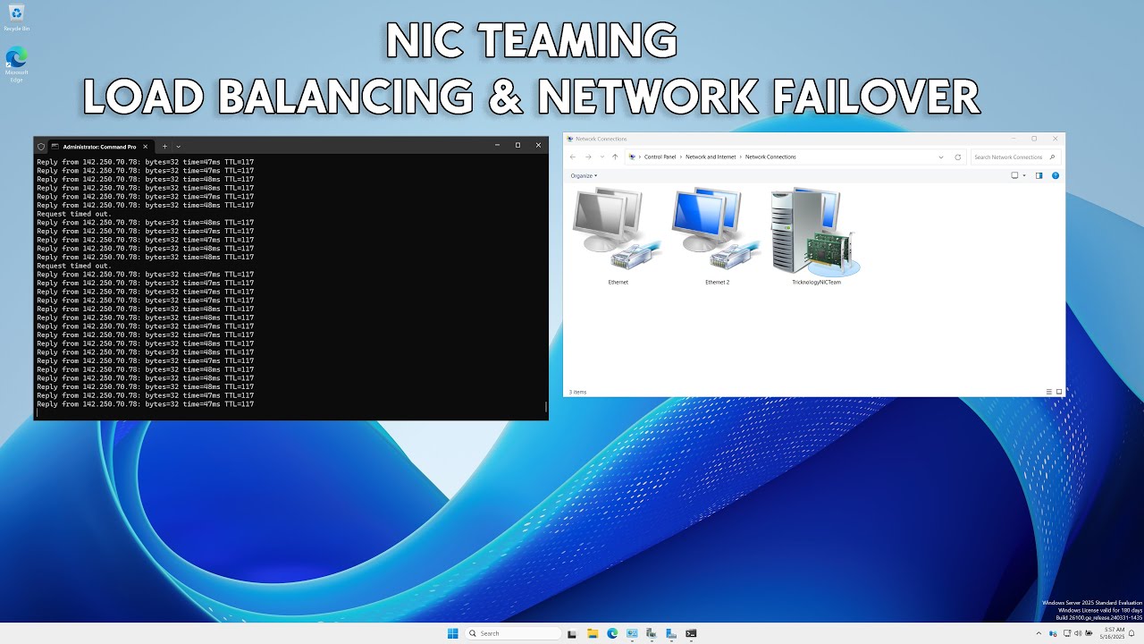 Enable Load Balancing with NIC Teaming in Windows Server 2025