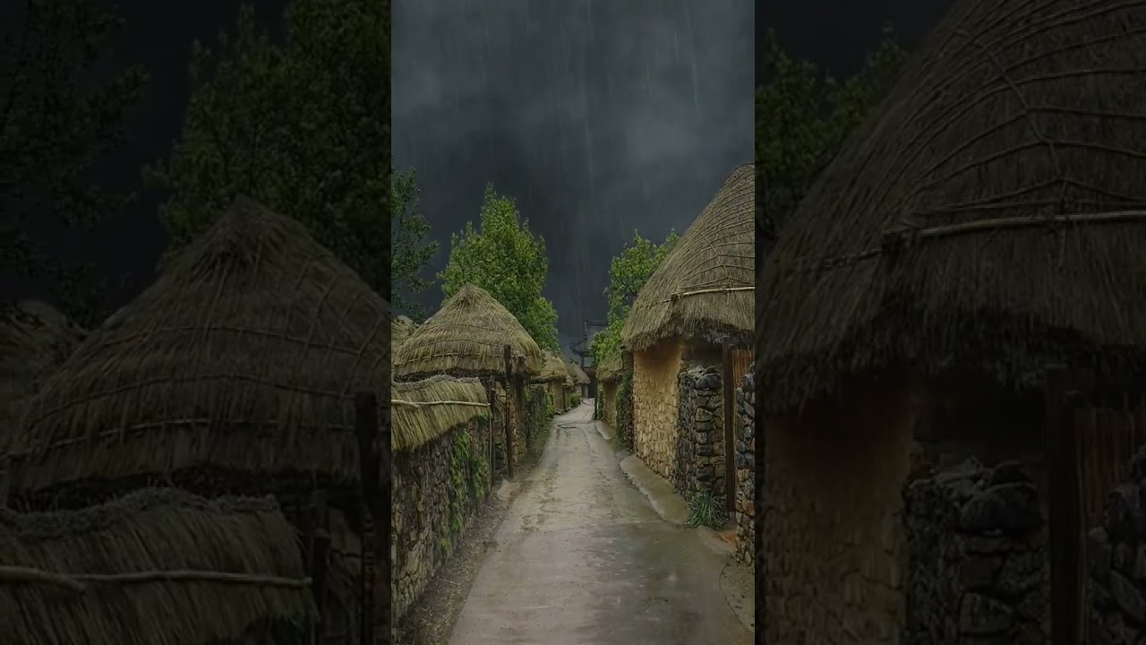 Best Whatsapp status of Village Raining⛈️⛈️⛈️ || Feel the Music ||