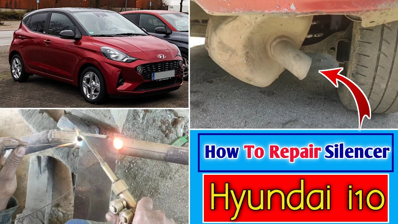 Hyundai i10 Repair || How to repair Silencer Hyundai i10 Silencer Replacement