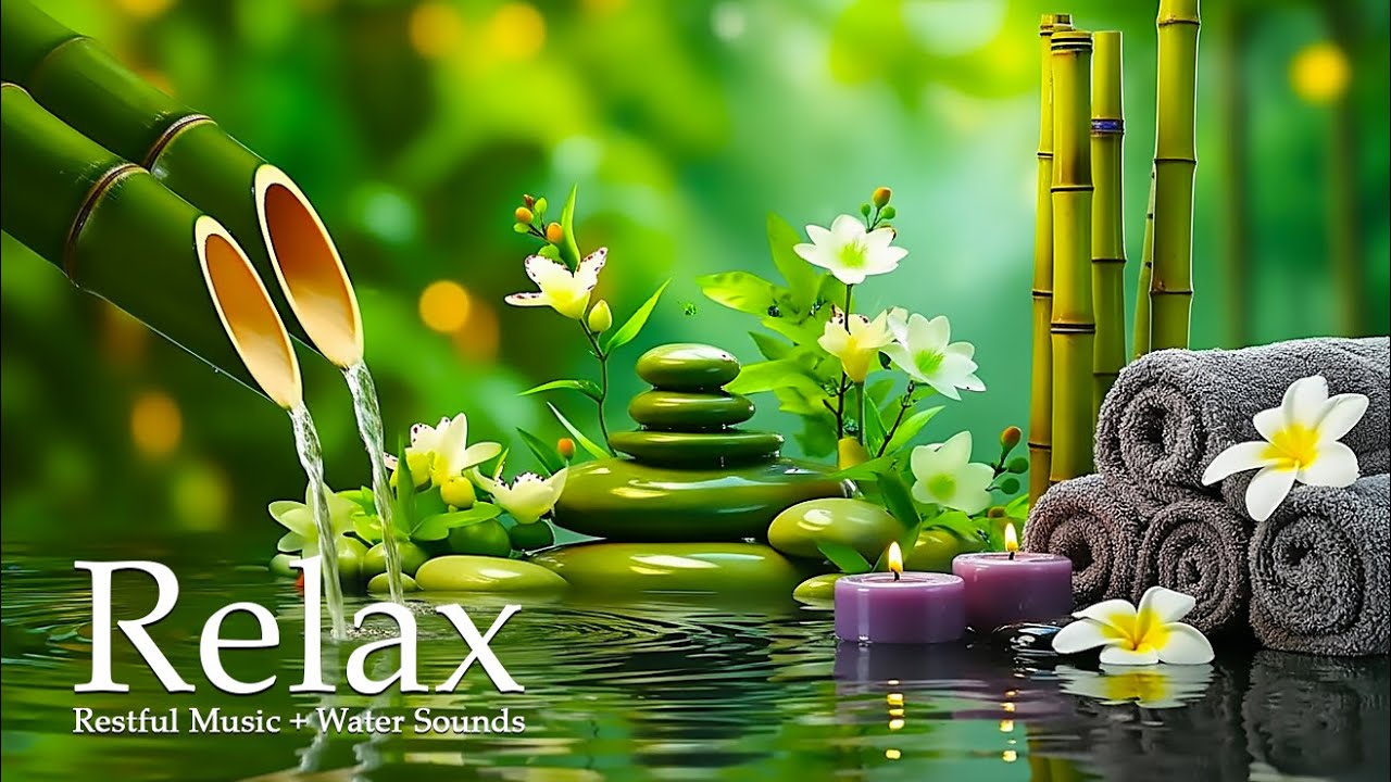 Soothing Piano & Nature Water Sounds 🌿 Calm Focus and Study Music