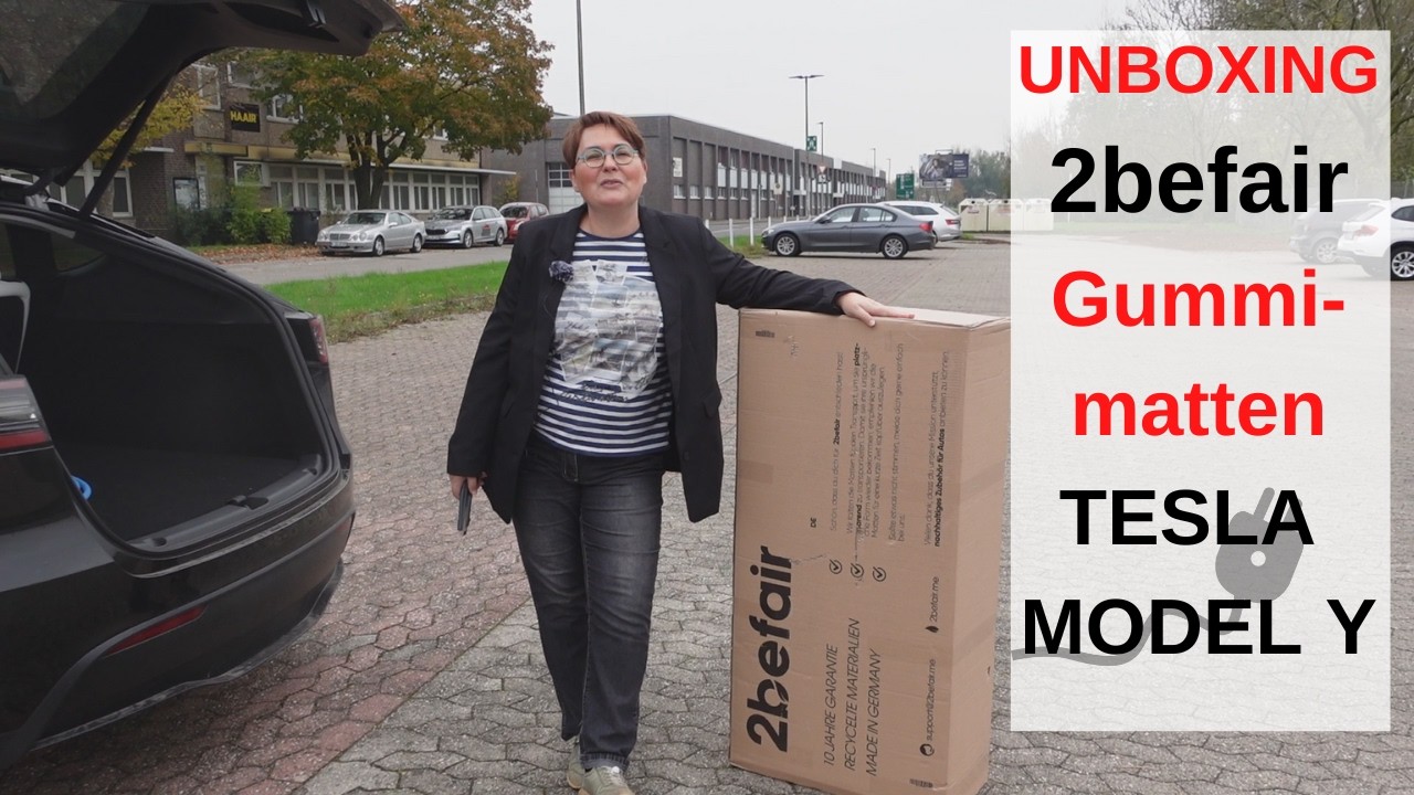 Unboxing: Dieser RIESIGE Karton verändert alles: 2befair Gummimatten im Model Y - passen sie?