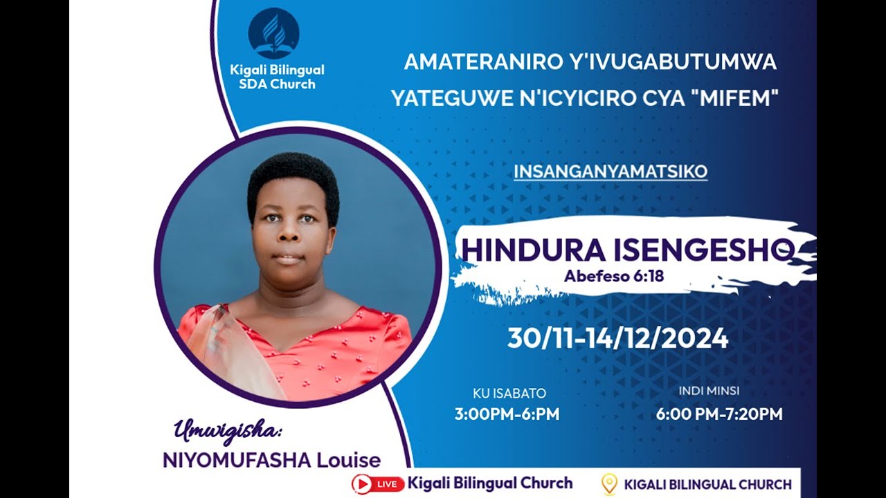 KBC MIFEM Evangelistic Campaign| Sabbath Afternoon| 30-11-2024