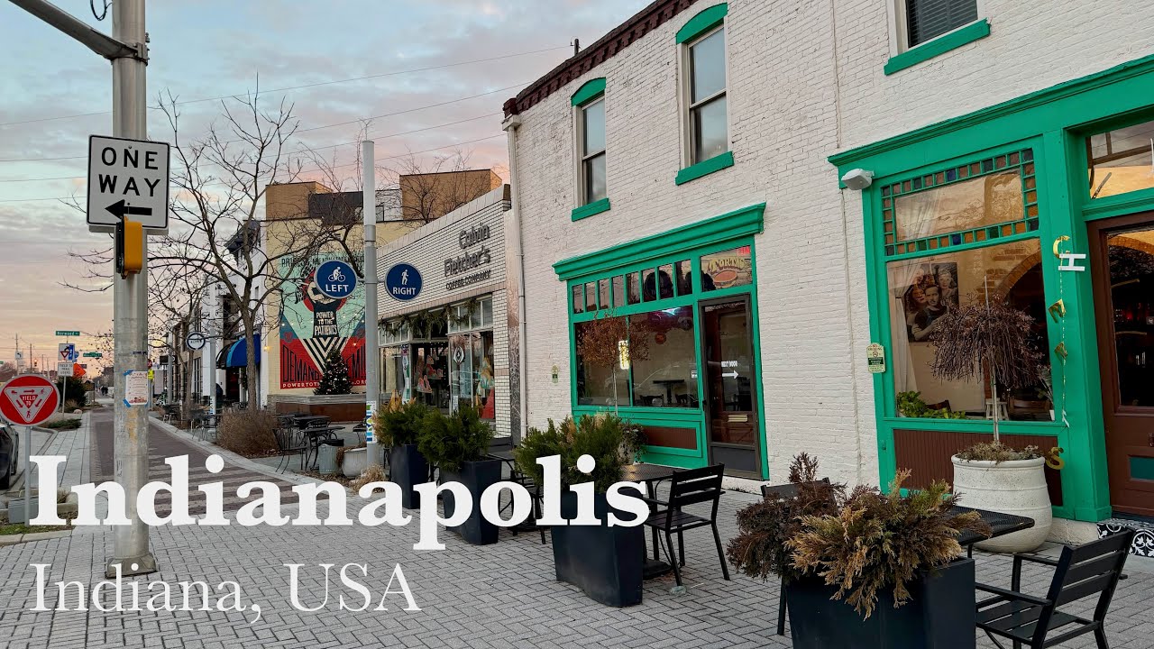 Indianapolis 🇺🇸 Fountain Square Walking Tour [4K | 60fps]