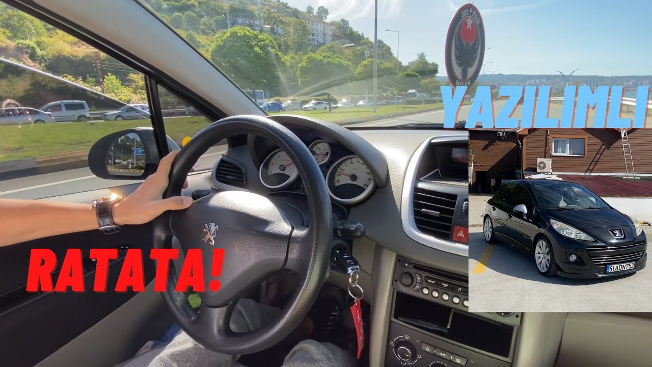 YAZILIMLI PEUGEOT 207 ÇITIRINDA BASTIK/SAHİL YOLU