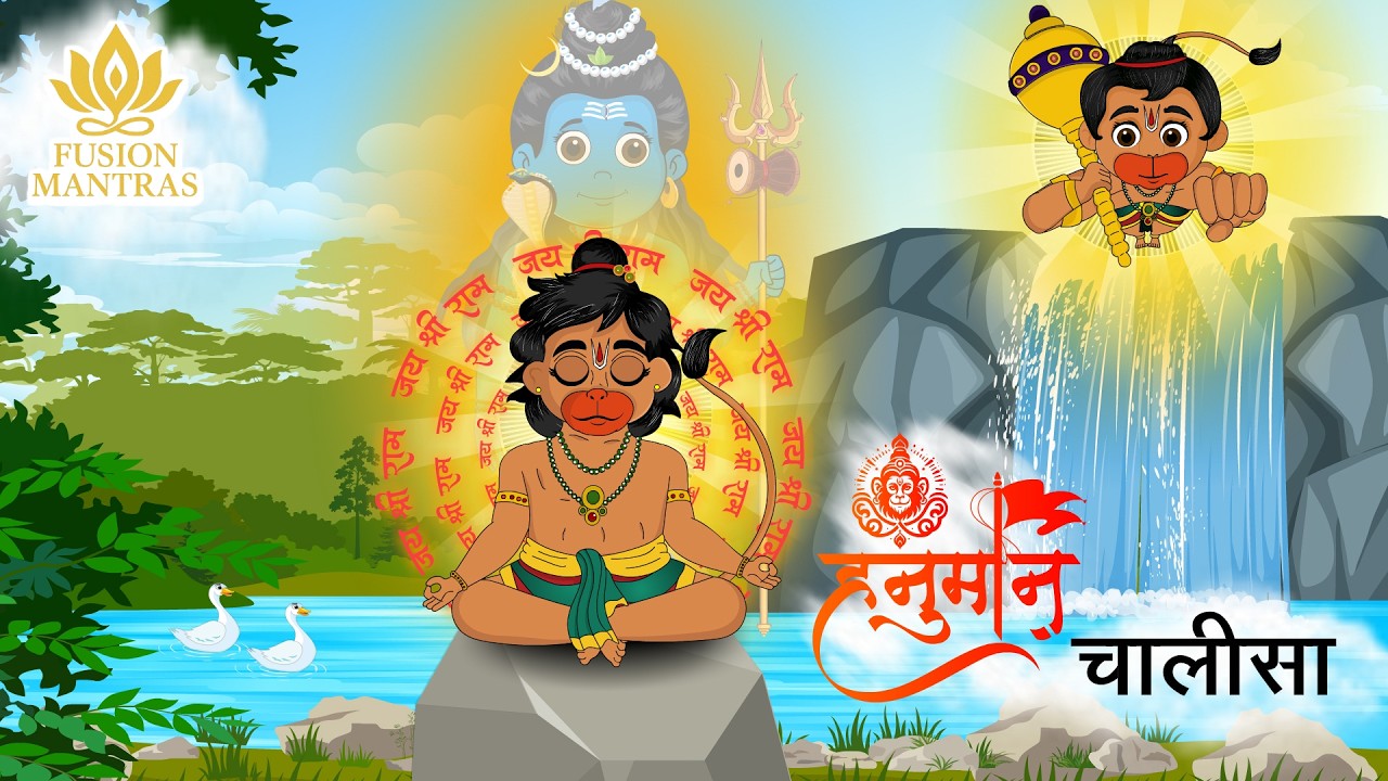 श्री हनुमान चालीसा | Hanuman Chalisa | Jai Hanuman Gyan Gun Sagar | Bhakti Song | Fusion Mantras