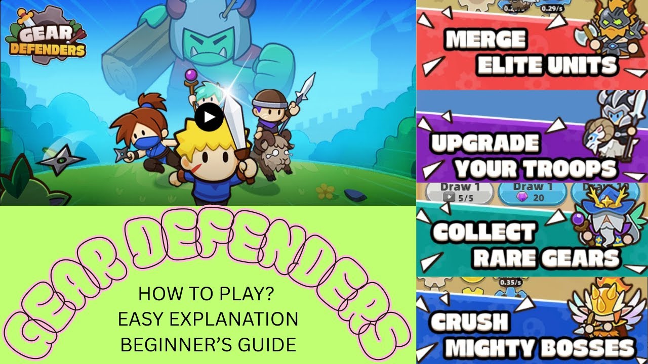 GEAR DEFENDERS – Complete Beginner’s Guide | How to Play & Win Easily