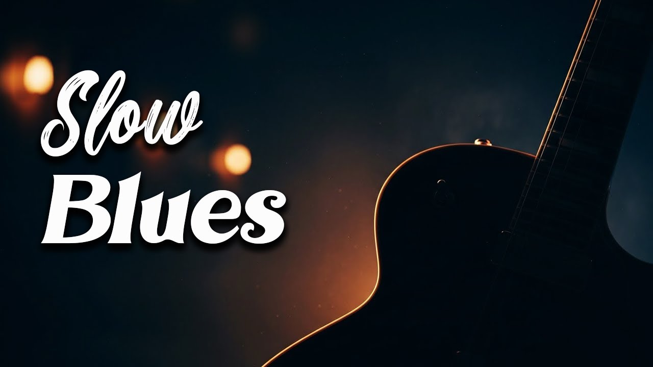 🌃 Brooding Slow Blues for Neon Light Loneliness | Slow Blues Room