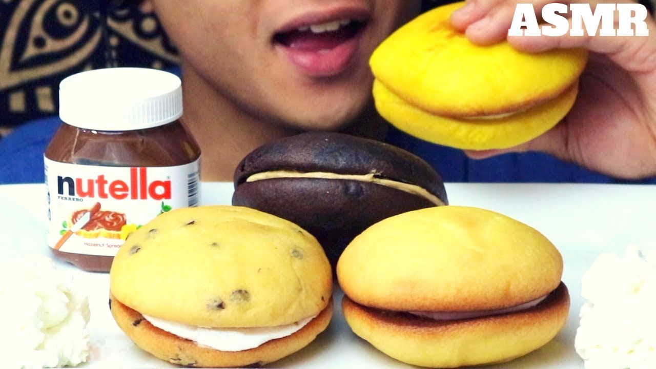 ASMR Huge Whoopie Pies FLUFFY & SOFT Big Bites | INTENSE EATING SOUNDS 먹방
