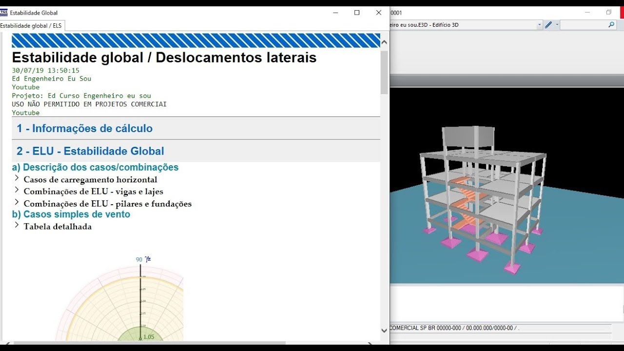 TQS: DESAPRUMO GLOBAL | COMO RESOLVER ERROS NO TQS | COEFICIENTE DE ARRASTO | ESTABILIDADE GLOBAL