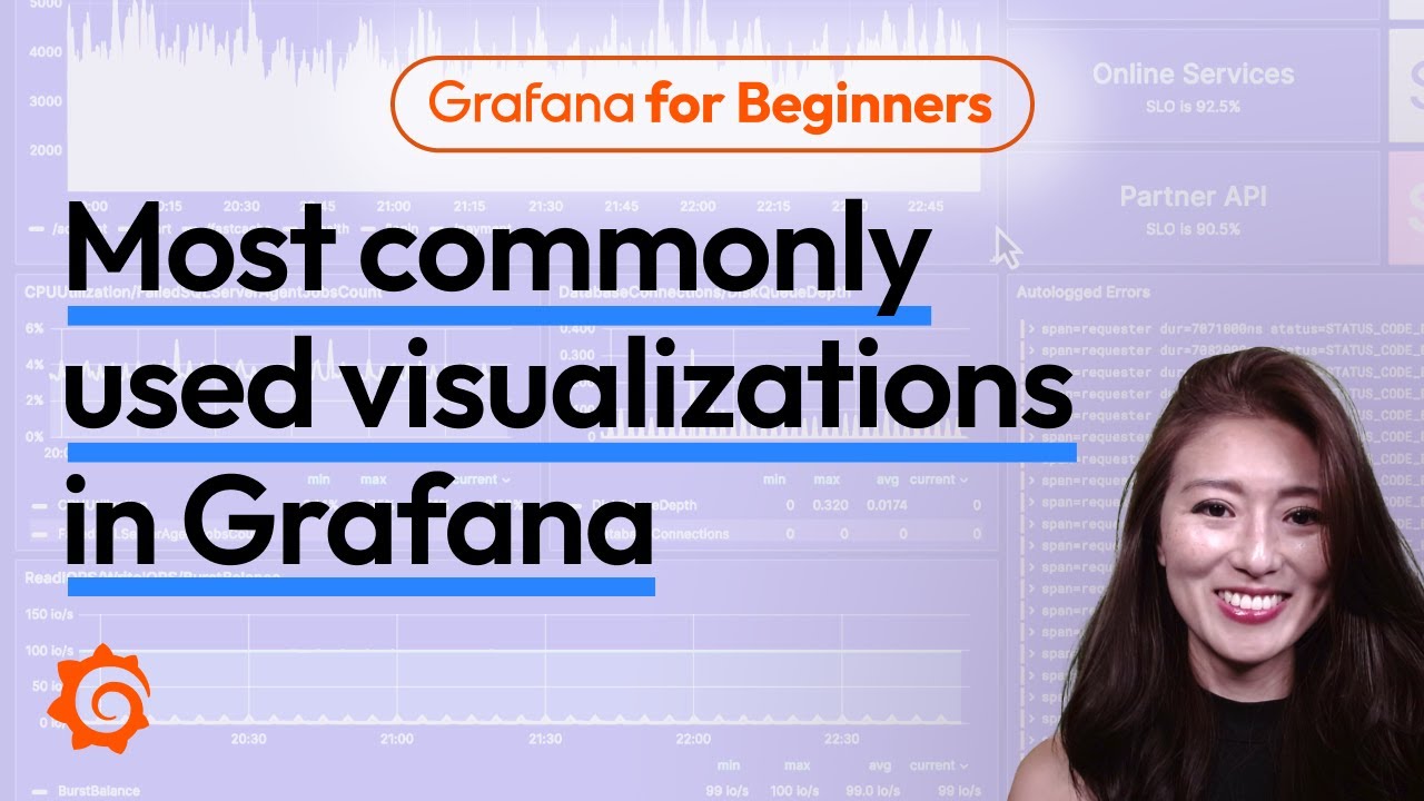 Наиболее часто используемые визуализации в Grafana | Grafana для начинающих, выпуск 8