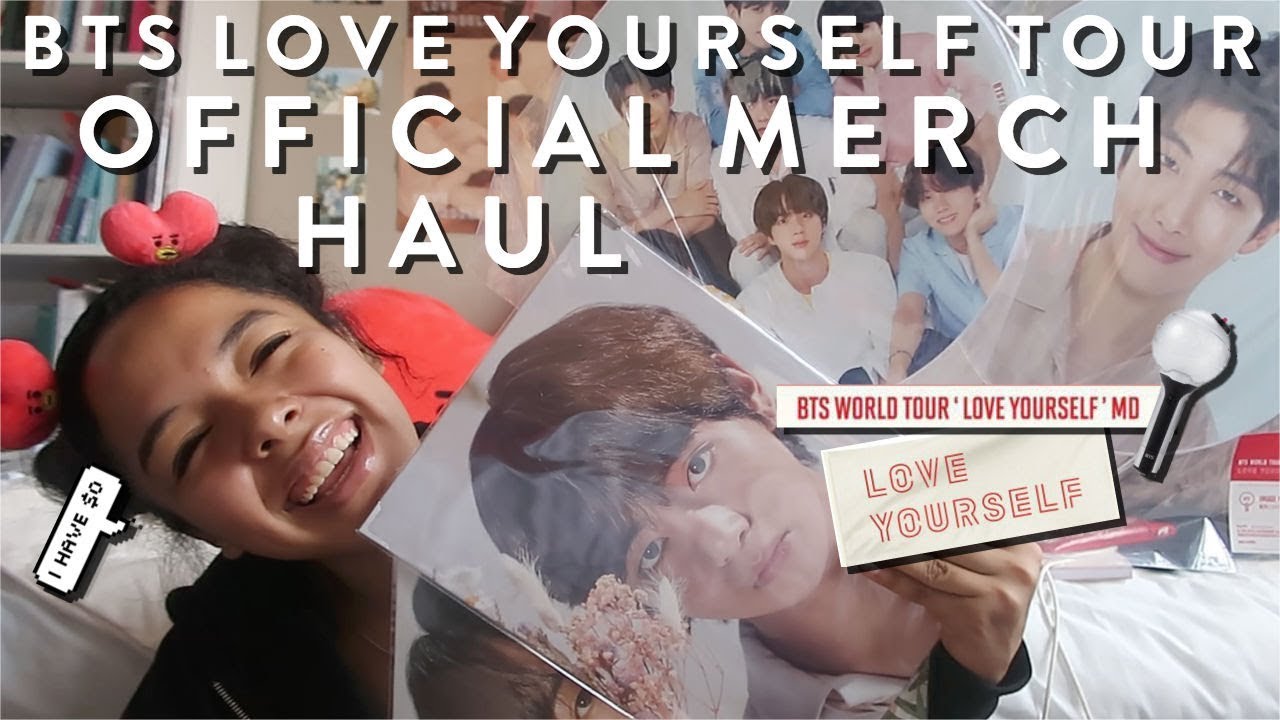 BTS 방탄소년단 LOVE YOURSELF WORLD TOUR OFFICIAL MERCH HAUL!! ❤