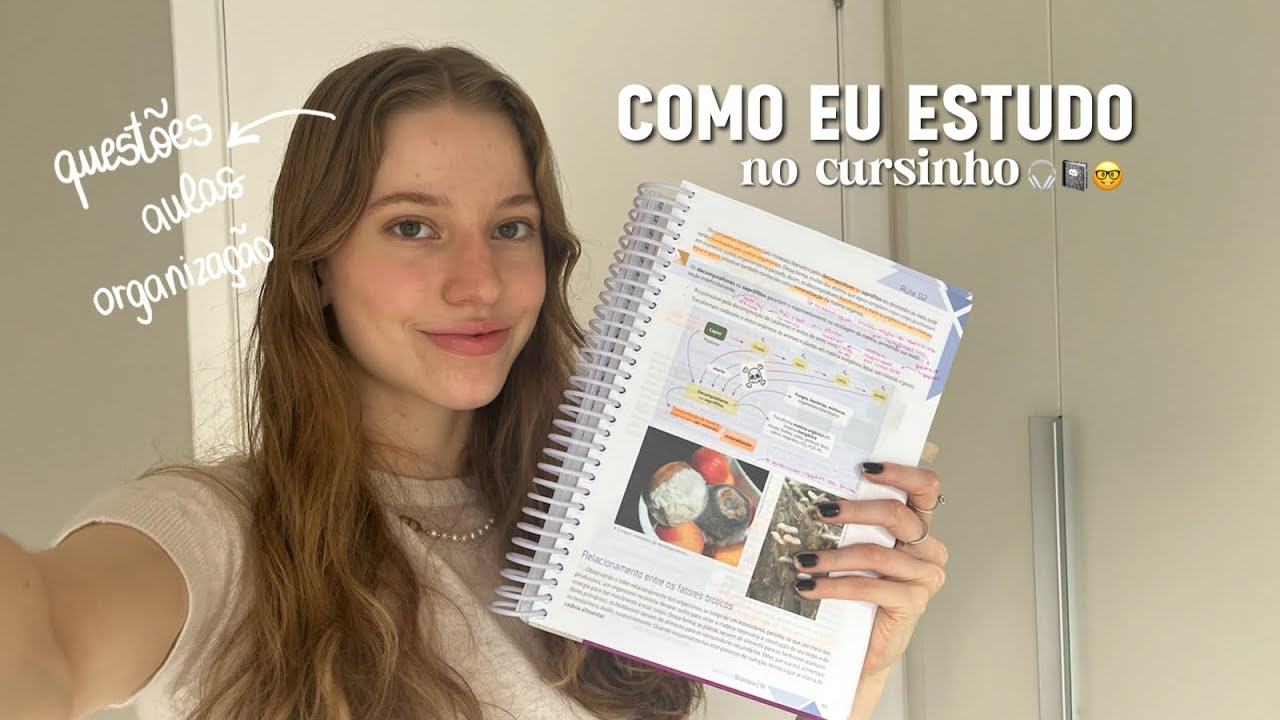 Minha rotina de estudos - aulas, quest&otilde;es, flashcards, cursinho