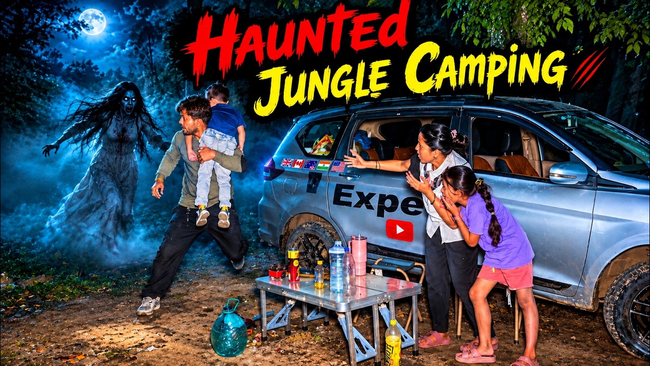 सार्थक को पेड़ पर चुड़ैल दिखी | Haunted Jungle Night Camping with Family | Horror Camping in india