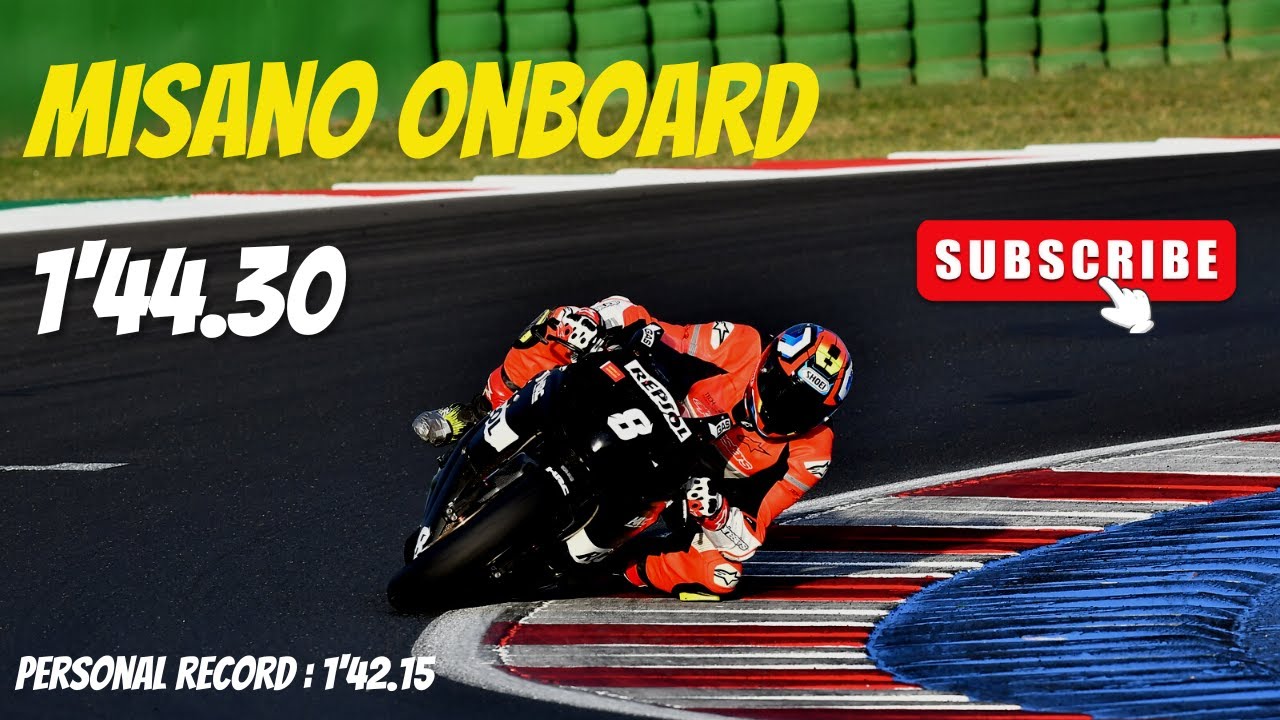 MISANO WORLD CIRCUIT OnBoard - 1'44.30 - HONDA CBR 1000 rr 2008