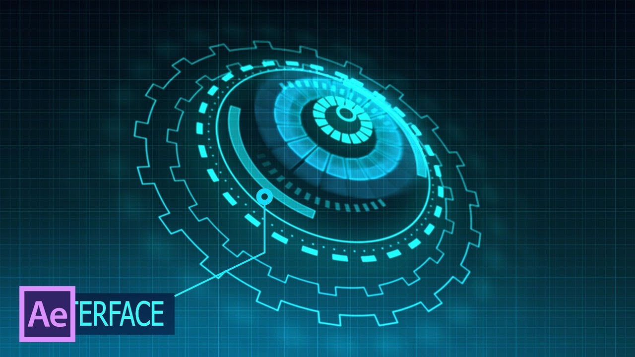 HUD UI интерфейс в After Effects (HUD UI Interface in After Effects)