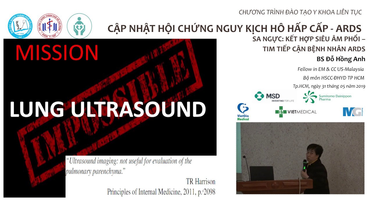Cập nhật hội chứng nguy kịch hô hấp cấp (ARDS) #2 - Siêu âm ngực kết hợp phổi - tim trong ARDS
