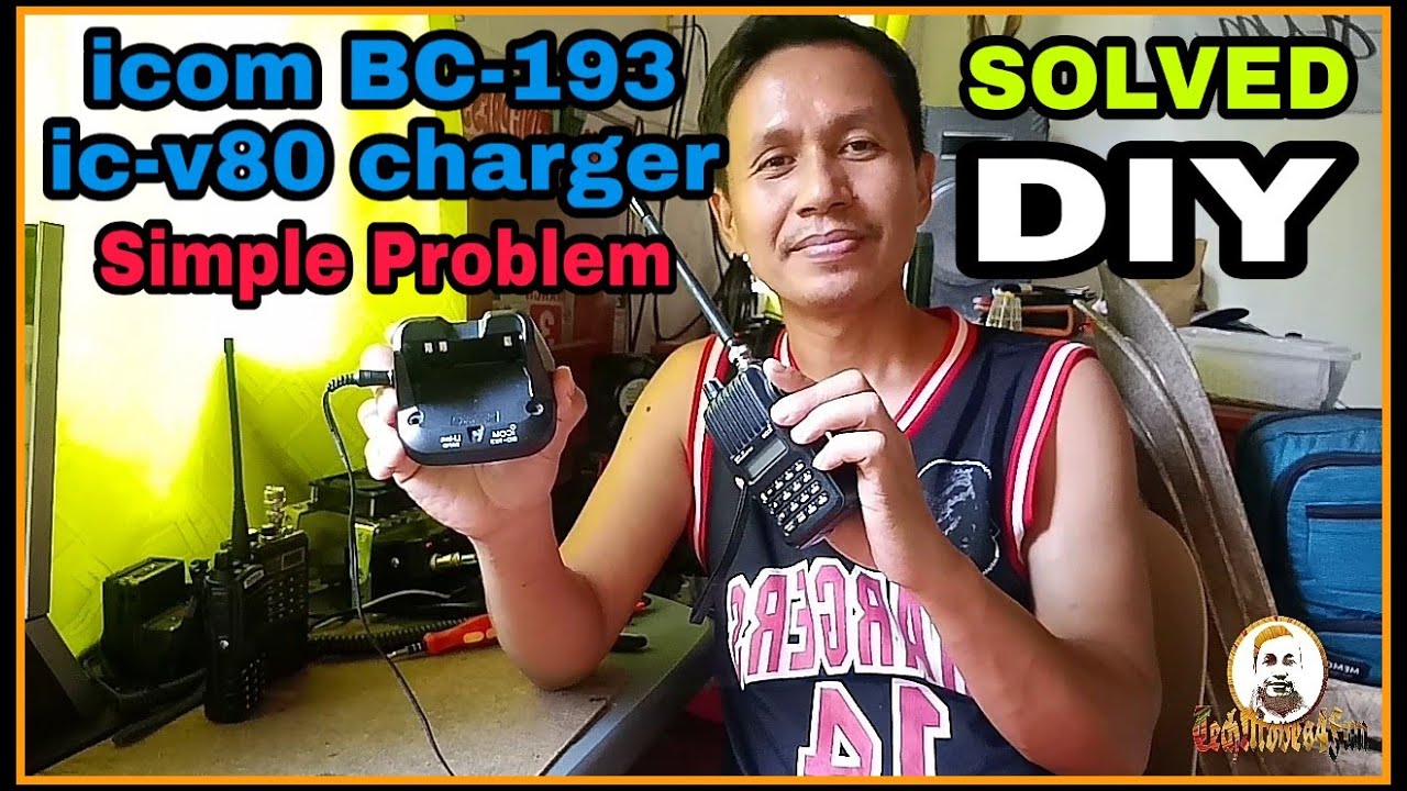 DIY | icom BC-193 | icom ic-v80 charger | Simple Problem SOLVED | Full Tutorial