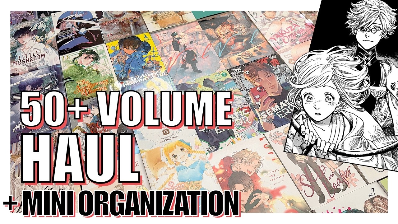 i'm here with 6 months worth of books | 50+ VOLUMES