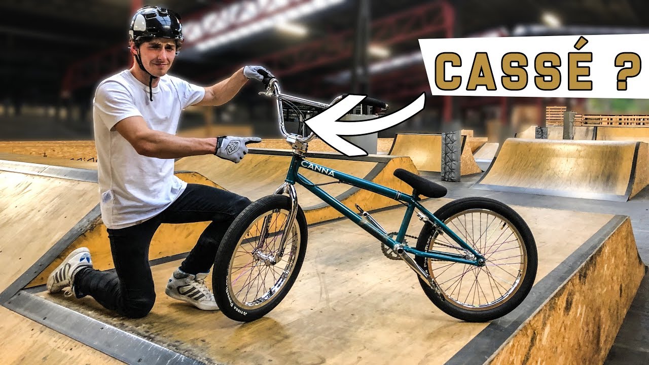 JE CASSE MON BMX AU STRIDE INDOR BIKEPARK !