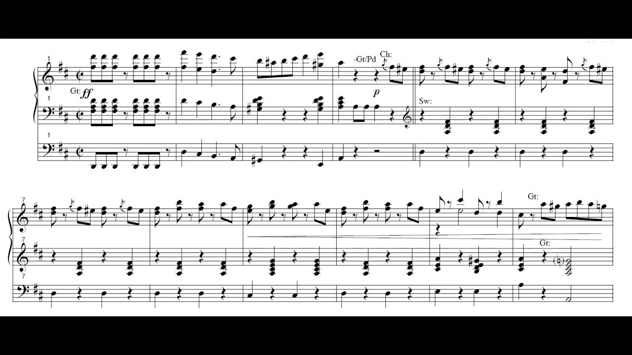 Johann Strauss I: Radetzky March (Organ Score)