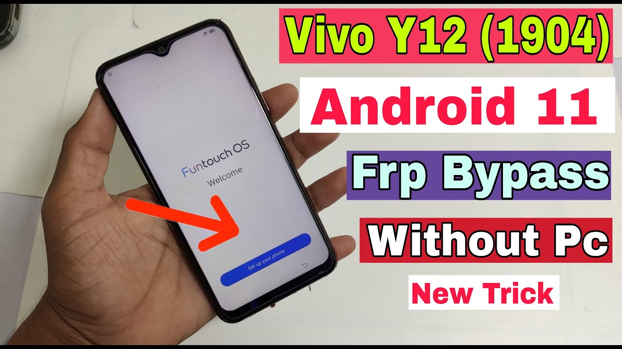 Vivo Y12 ( 1904 ) FRP Bypass Android 11 ( Without Pc ) | New Trick 2021
