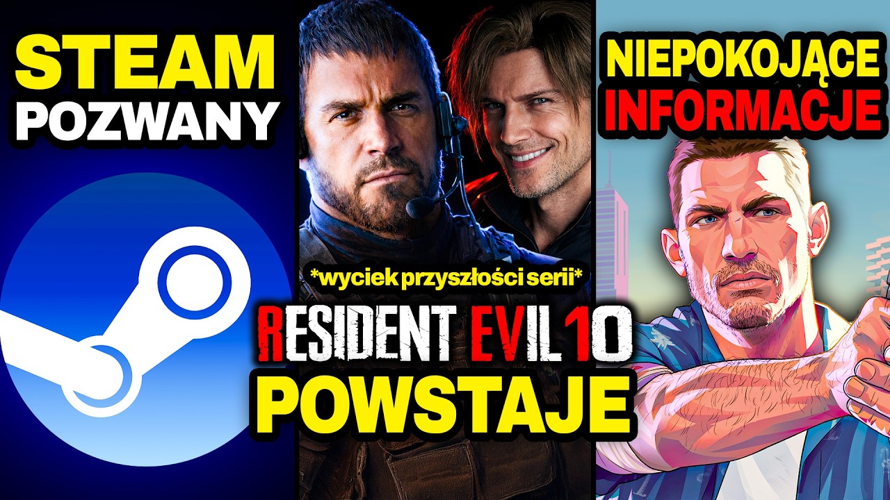 Wyciek Roku Premiery RESIDENT EVIL 10? (+RE9 DLC) — Kod Źródłowy GTA 6 w sieci? — Steam POZWANY