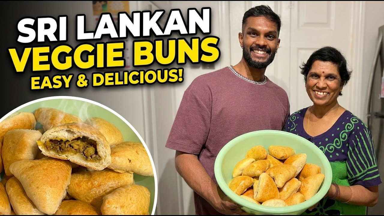 Sri Lankan Veggie Buns | Soft Bakery-Style Buns Made at Home