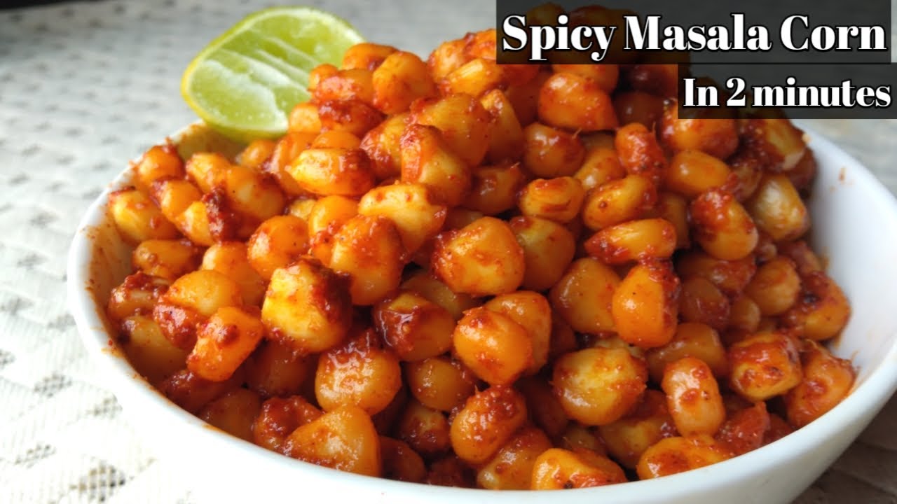 Masala Corn Recipe In 2 Minutes  | Corn Chaat Recipe | Spicy Sweet Corn Chaat