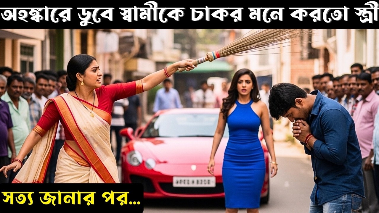 অহঙ্কারে ডুবে স্বামীকে চাকর মনে করতো স্ত্রী! শেষেই সত্য প্রকাশ পেয়ে সবাই হতবাক 😱