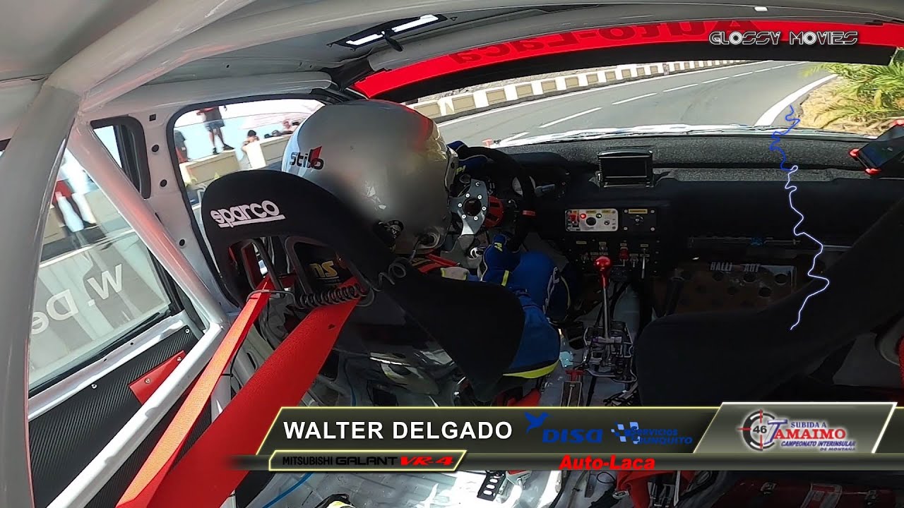 Interior Walter Delgado Mitsubishi Galant VR-4 en la 46 Subida a Tamaimo 2021.