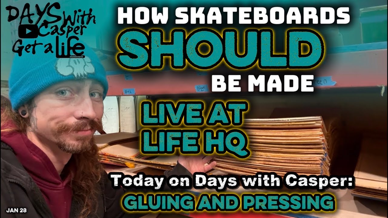 How Skateboards SHOULD be Made: Handcrafted Skateboard decks made Live at Life Skateboards Workshop