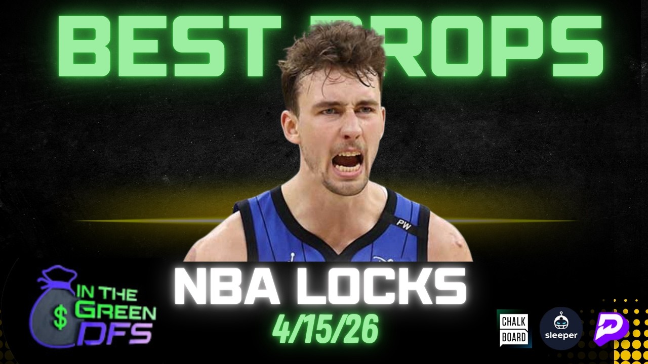 BEST NBA PROPS TODAY | BEST 5 BETS | WEDNESDAY 4/15/26 | BONUS MLB BET 🔥