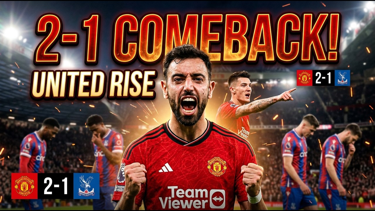 Manchester United vs Crystal Palace Review 🔥 2-1 Comeback Win | Bruno Fernandes & Benjamin Šeško