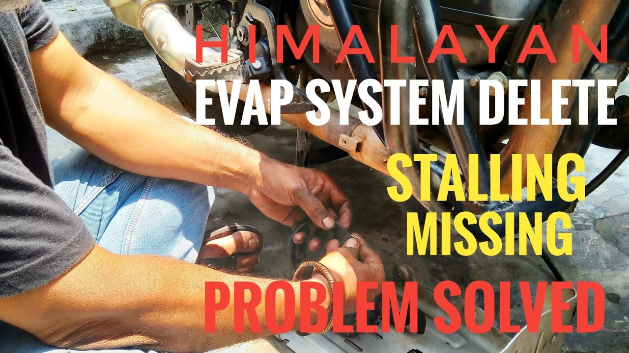 ROYAL ENFIELD HIMALAYAN STALLING FIXED - REMOVE EVAP SYSTEM #royalenfield #royalenfieldhimalayan