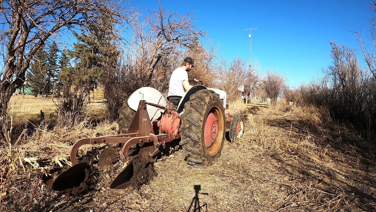 Plowing My Garden With The Ford Jubilee & Dearborn Plow