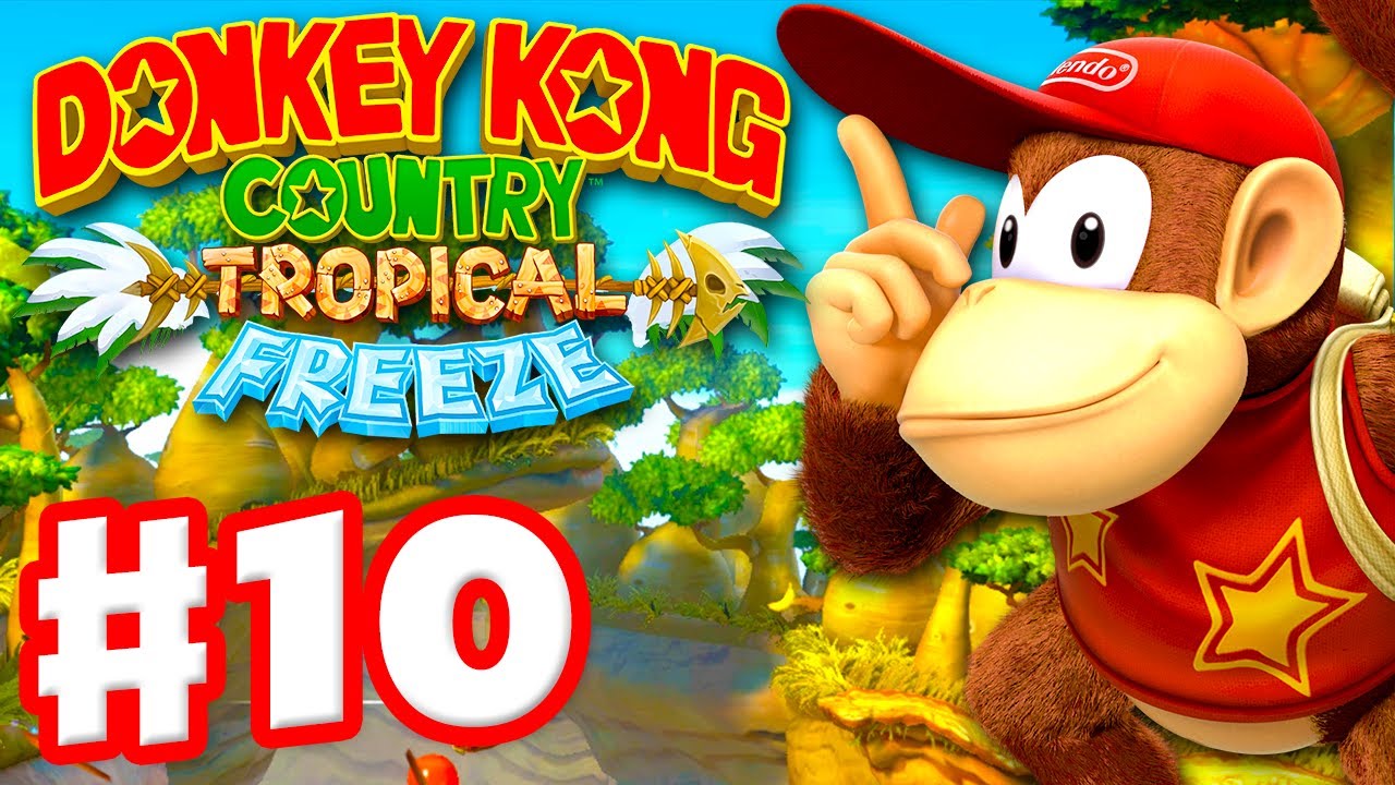 Donkey Kong Country: Tropical Freeze - Gameplay Walkthrough Part 10 - World 3: Diddy Kong! 100%
