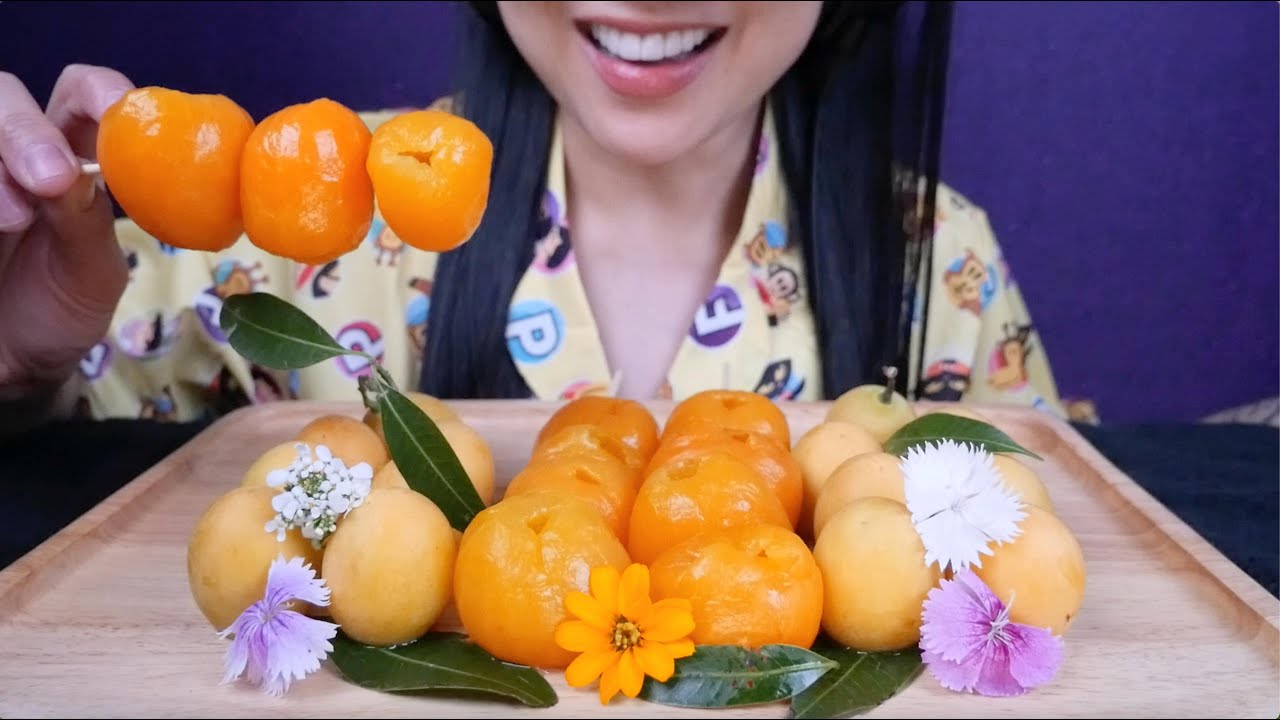 MANGO PLUM (ASMR EATING SOUNDS) NO TALKING | SAS-ASMR