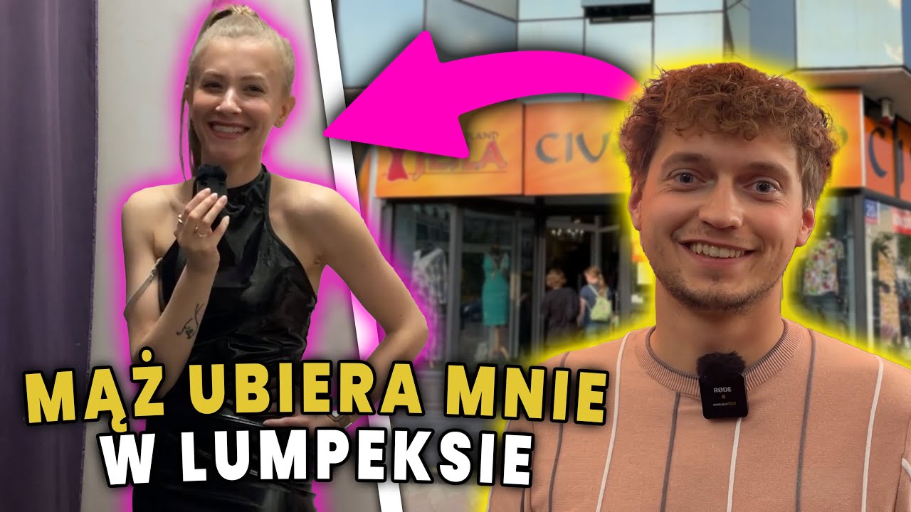 Poprosiłam MĘŻA o wybranie SUKIENEK W LUMPEKSIE! *nie mógł tego wytrzymać* 😱
