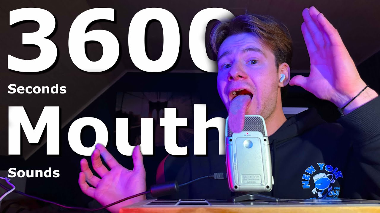 ASMR Mouth Sounds for Sleep (Wet, Dry, Bubbles, & Spit Painting)