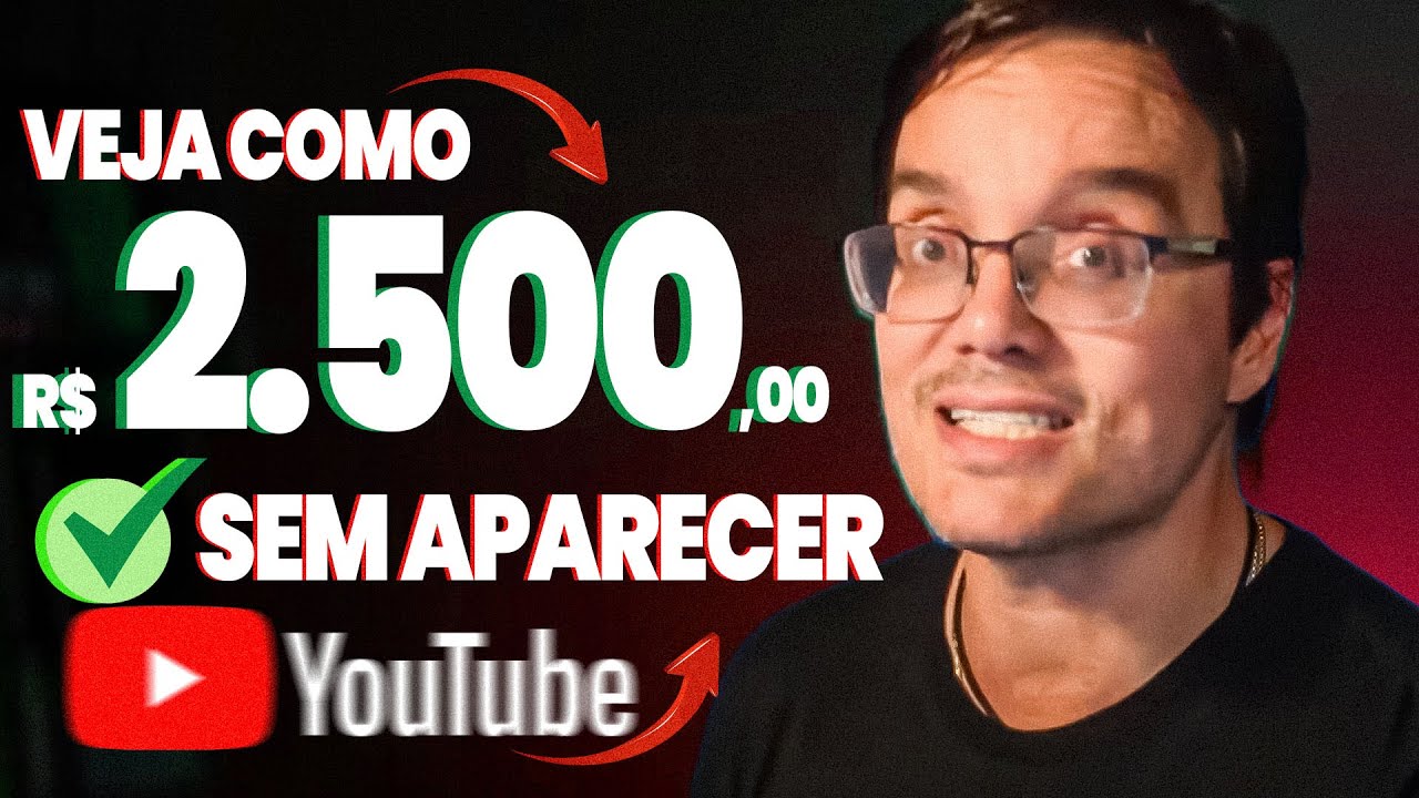 COMO GANHAR DINHEIRO NO YOUTUBE SEM APARECER