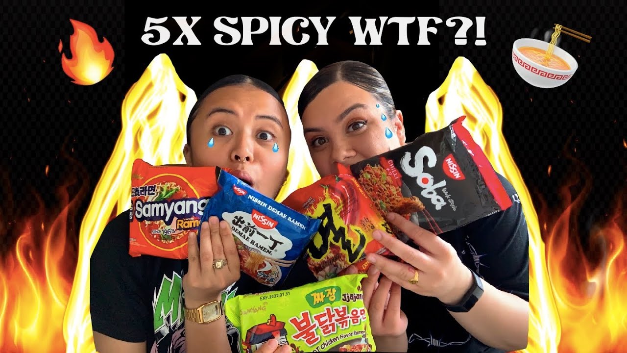 SPICY FIRE NOODLES CHALLENGE + REVIEW!!